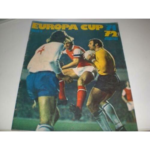 Mooi tijdschrift Europa-Cup 1971-72, Ajax, Feyenoord, Finale