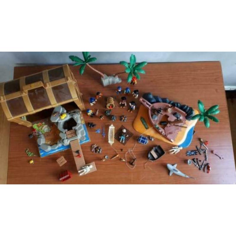 Piraten set Eiland en Kist Piraten Playmobiel