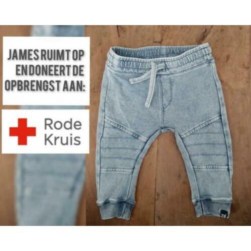 Z8 spijkerbroekje joggingstof MT 62 zgan