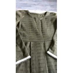 Vintage jurk met kant aan mouw 38/40