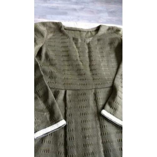 Vintage jurk met kant aan mouw 38/40