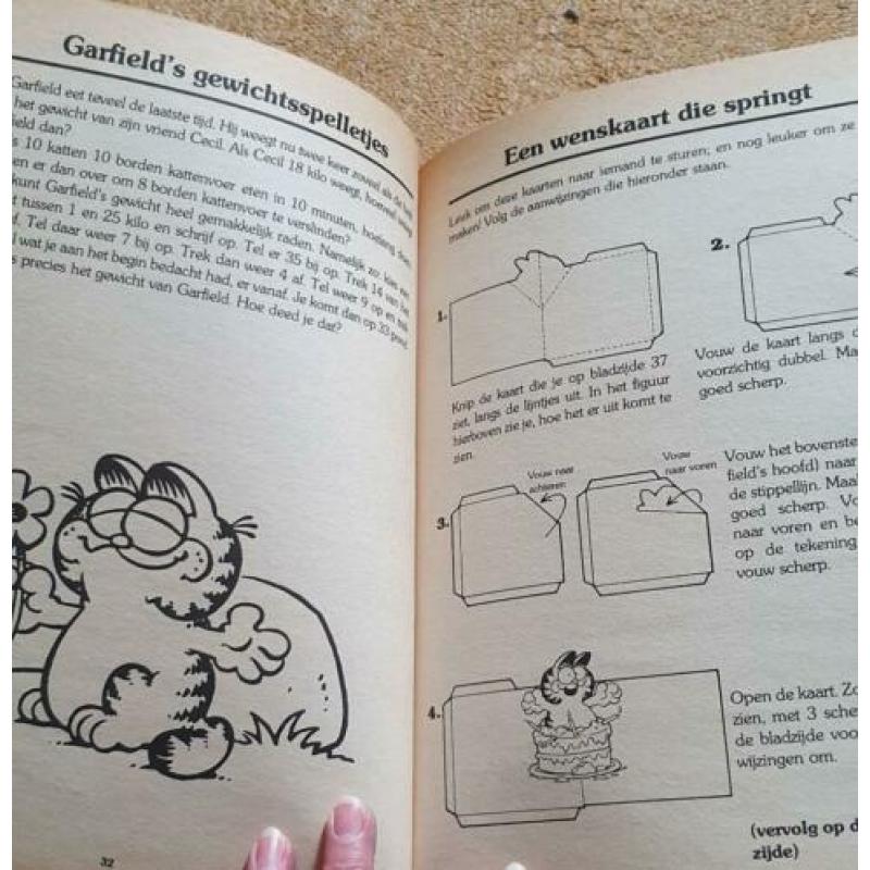 Garfield 1980 spelletjes boek