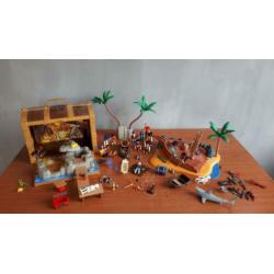 Piraten set Eiland en Kist Piraten Playmobiel