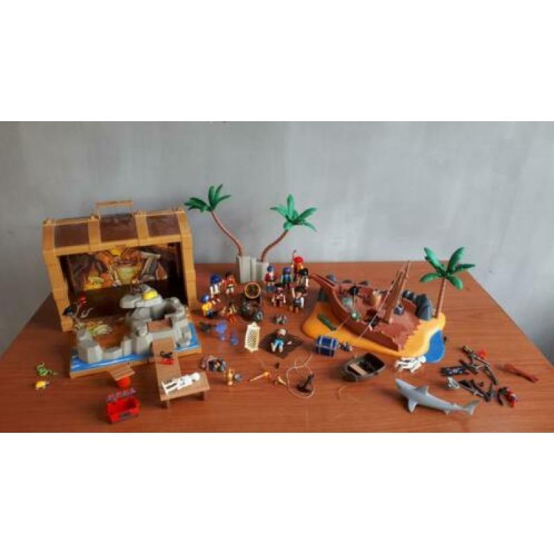 Piraten set Eiland en Kist Piraten Playmobiel