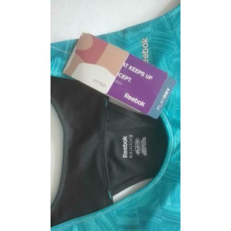 Twee nieuwe sport shirts dames Reebok mt M Adidas mt 42