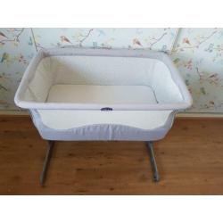 Grijze, roze, beige Chicco Next2me co-sleeper gratis bezorgd