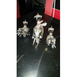 olifantjes bekleed Met zilver
