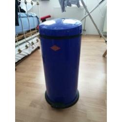 Wesco blauw 60 cm hoog 20 l kickmaster