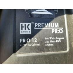2x HK PR:O 12 speakers.