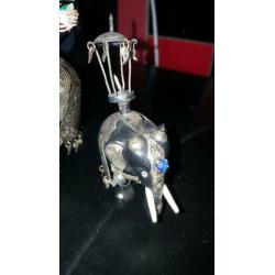 olifantjes bekleed Met zilver
