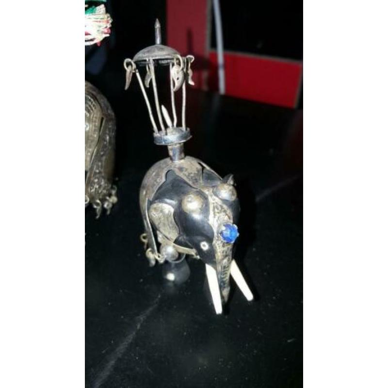olifantjes bekleed Met zilver