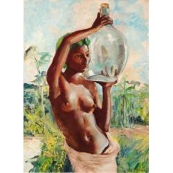 ==halfnaakte zwarte vrouw===Paul de Pauw 1910-1961==BELGISCH