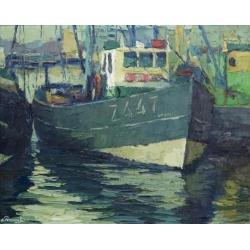 André Penninck, in de haven van Zeebrugge