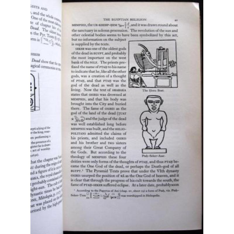 From Fetish to God in Ancient Egypt 1934 Budge - Egypte