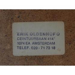 Erik Oldenhof, een gouache, Abstract, 1986