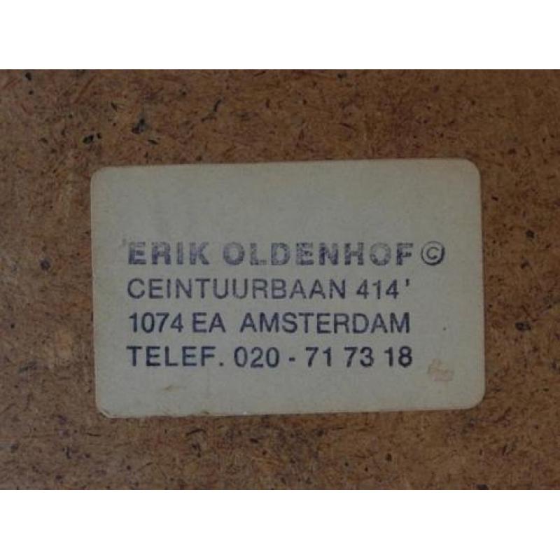 Erik Oldenhof, een gouache, Abstract, 1986