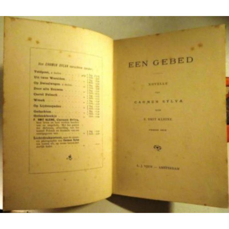 175. Antiek boek Carmen Sylva Gebed 1882 L.J.Veen Amsterdam