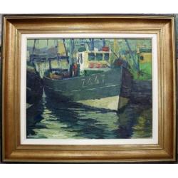 André Penninck, in de haven van Zeebrugge