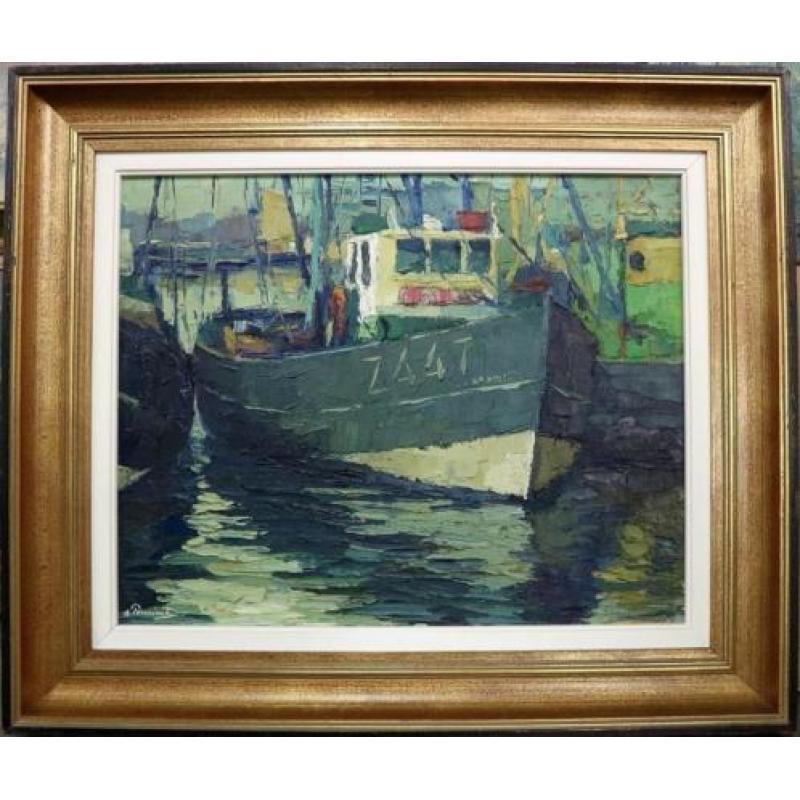André Penninck, in de haven van Zeebrugge