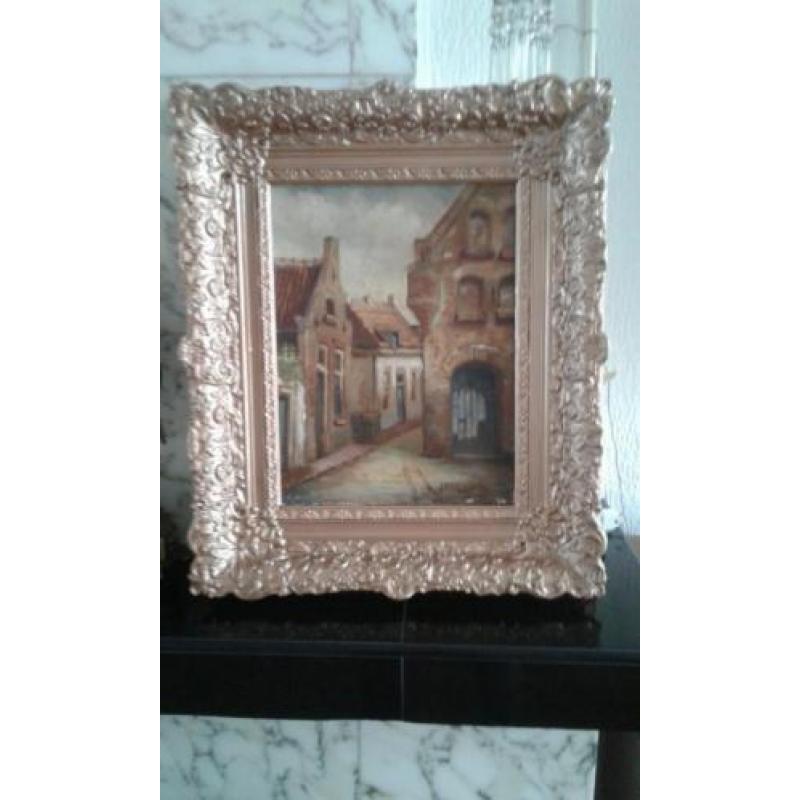 Schilderij "STRAATJE " €60.00