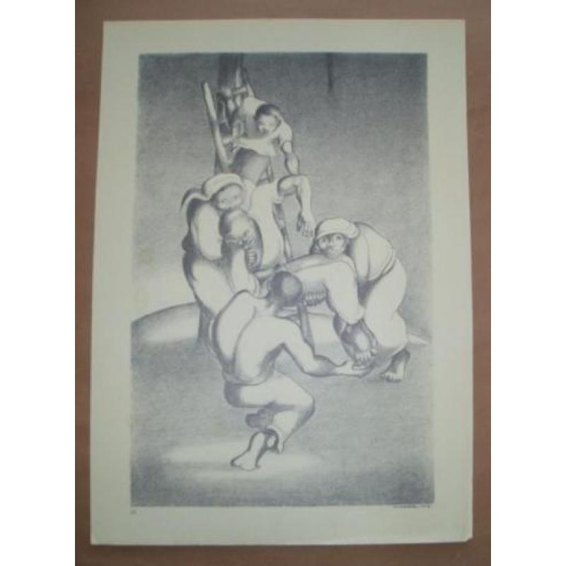 Alvaro Cunhal (desenhos da prisao) 1e druk red. avante 1975