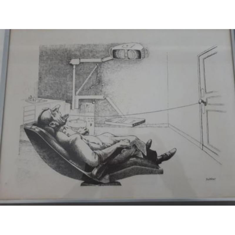 Tandheelkundige prenten tandarts / tandheelkunde