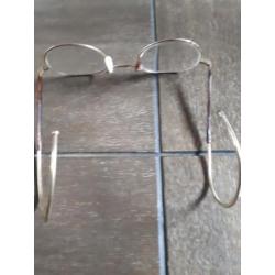 Antieke gouden algha bril