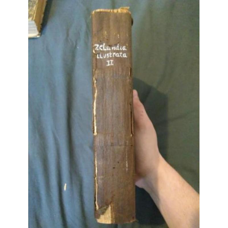 Lot zelandia illustrata antieke boeken Zeeland
