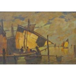==DUITS===in der Lagune======= Ludwig Dill 1848-1940==
