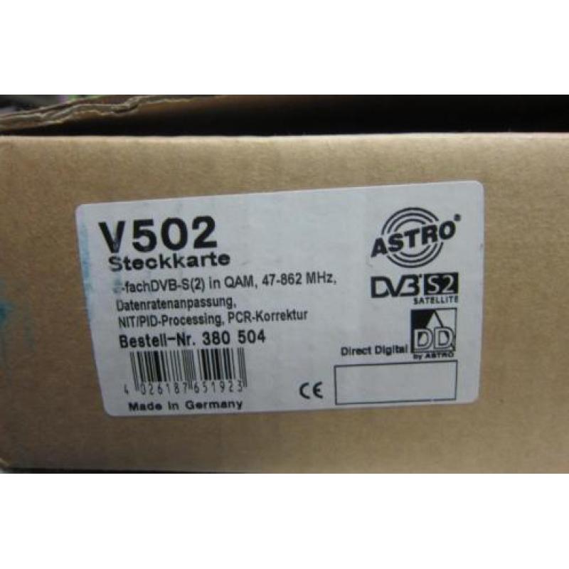 ASTRO Strobel V 502 2-fach DVB-s2 in QAM voor V 16 47-862MHz
