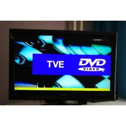 2x kleuren tv met ingebouwde dvd-speler 22inch