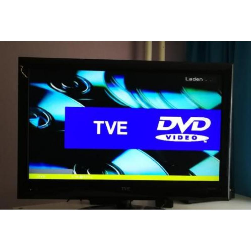 2x kleuren tv met ingebouwde dvd-speler 22inch