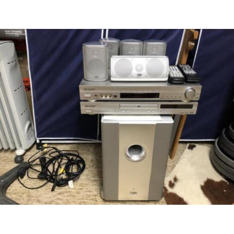 Pioneer versterker 5.1 surround set + dvd speler Home cinema