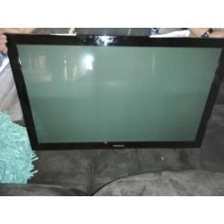 Plasma tv Samsung 107 cm +dolby surround blue Ray speler