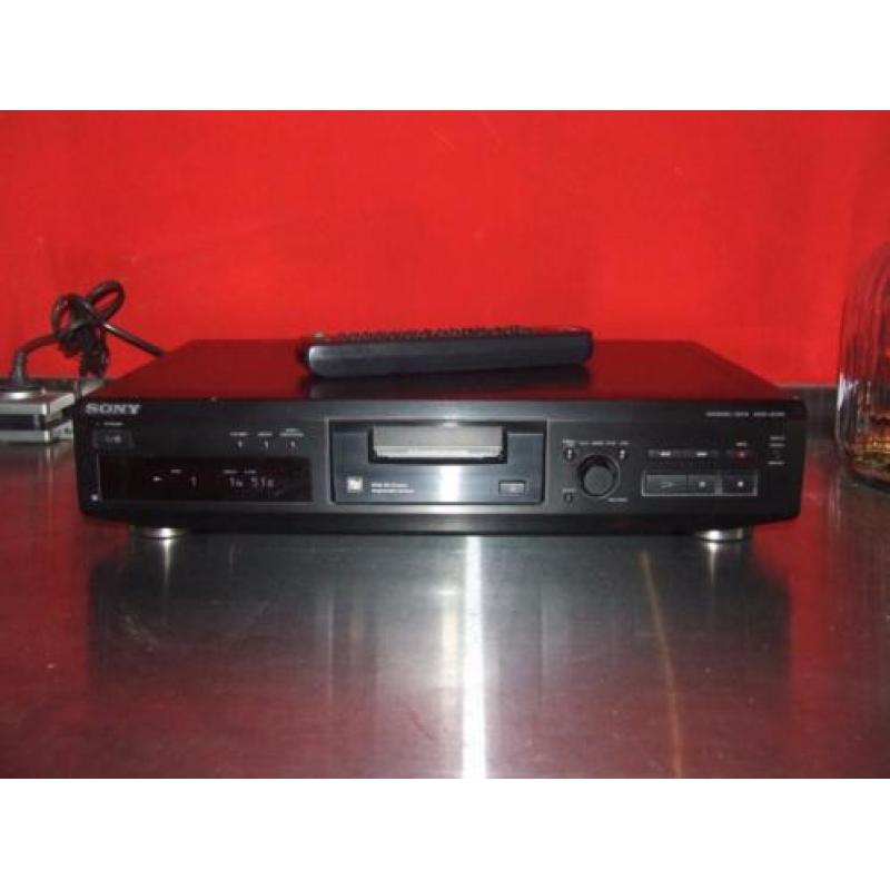Sony minidisc speler-recorder + afstandbediening + disc"s