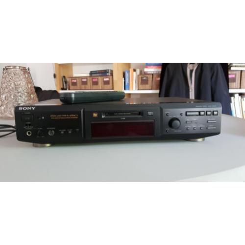 Sony MDS-JE640 inclusief afstandsbediening.