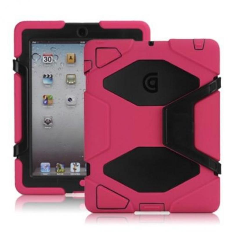 Griffin Survivor Apple iPad 2/3/4 hoes roze-zwart