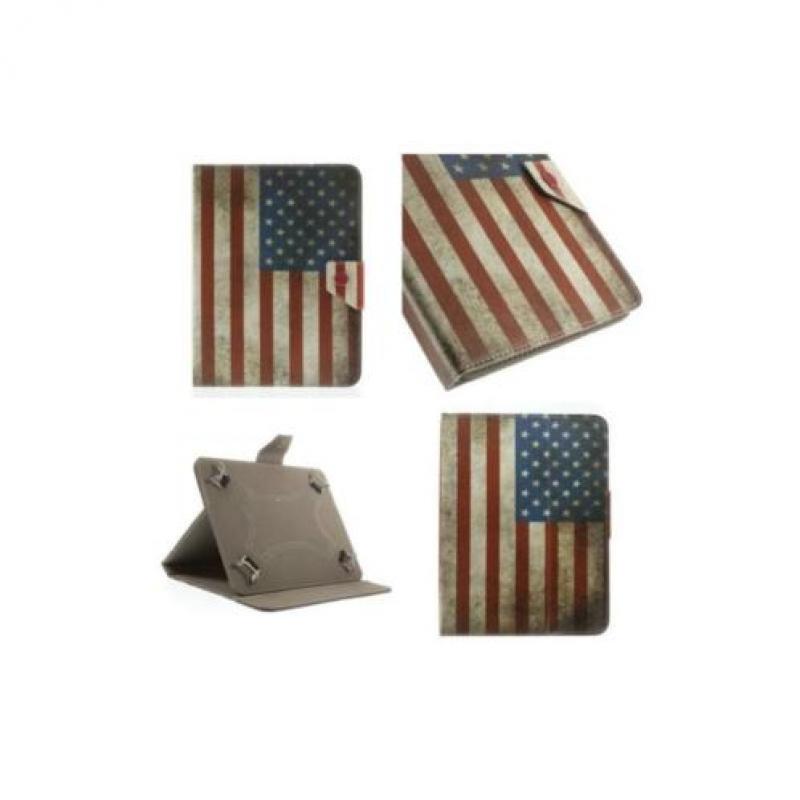 iPad mini / Samsung Galaxy Tab case, cover, hoes USA vlag