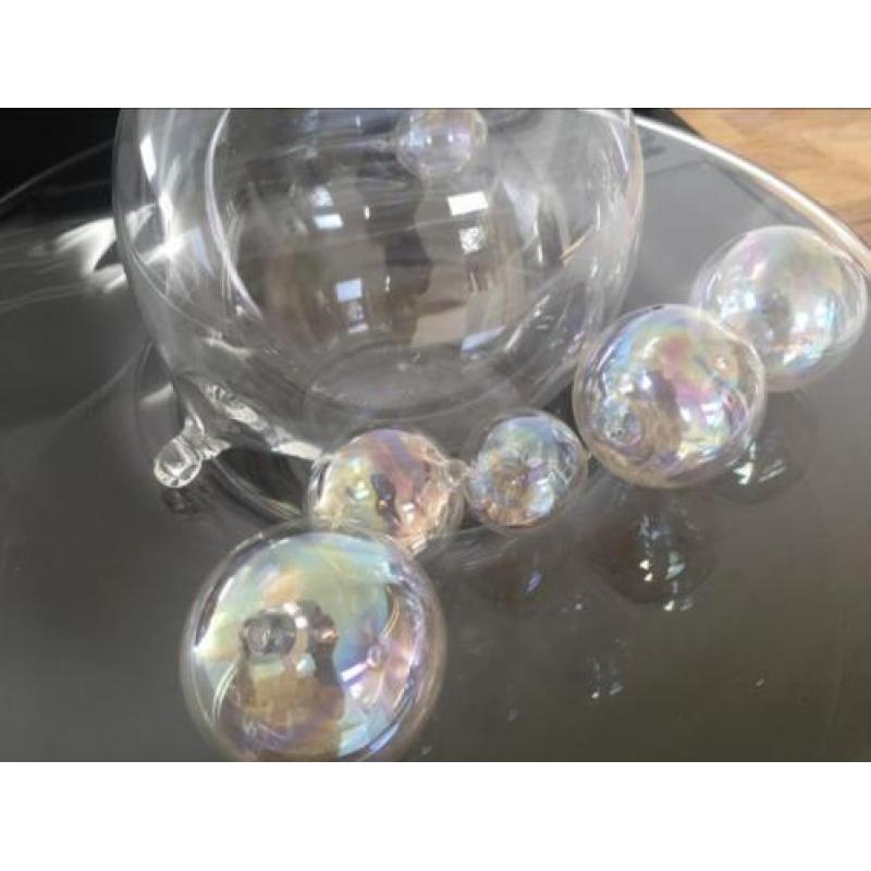Mond geblazen glazen kerstballen