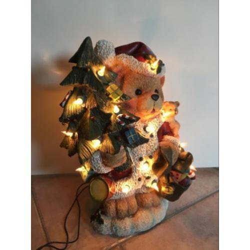 Kerstbeer met verlichting