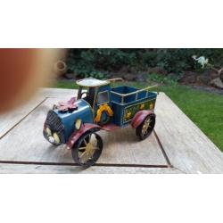 Super leuke kersttruck pickup truck van blik.