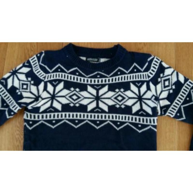 Kersttrui blauw