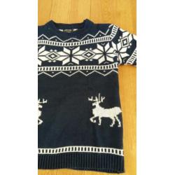 Kersttrui blauw