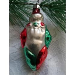 Oude antieke kerstbal figuur clown/pierrot kerstversiering