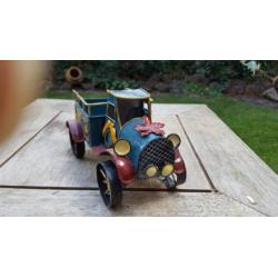 Super leuke kersttruck pickup truck van blik.