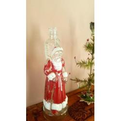 Antieke kerstman van glas