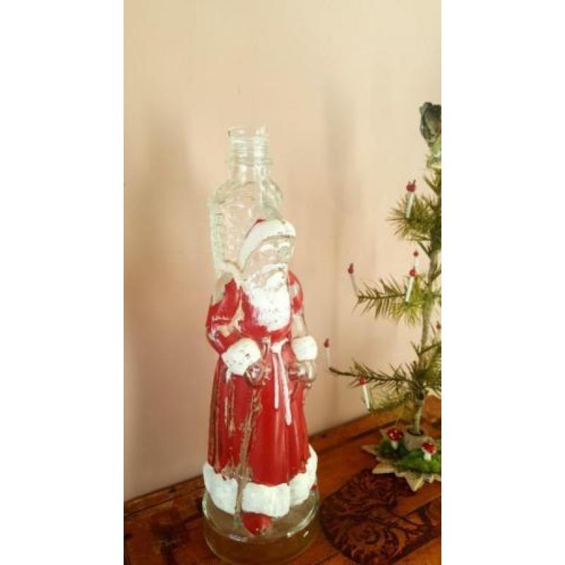 Antieke kerstman van glas