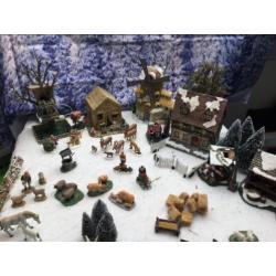 Kerst dorp boerderij