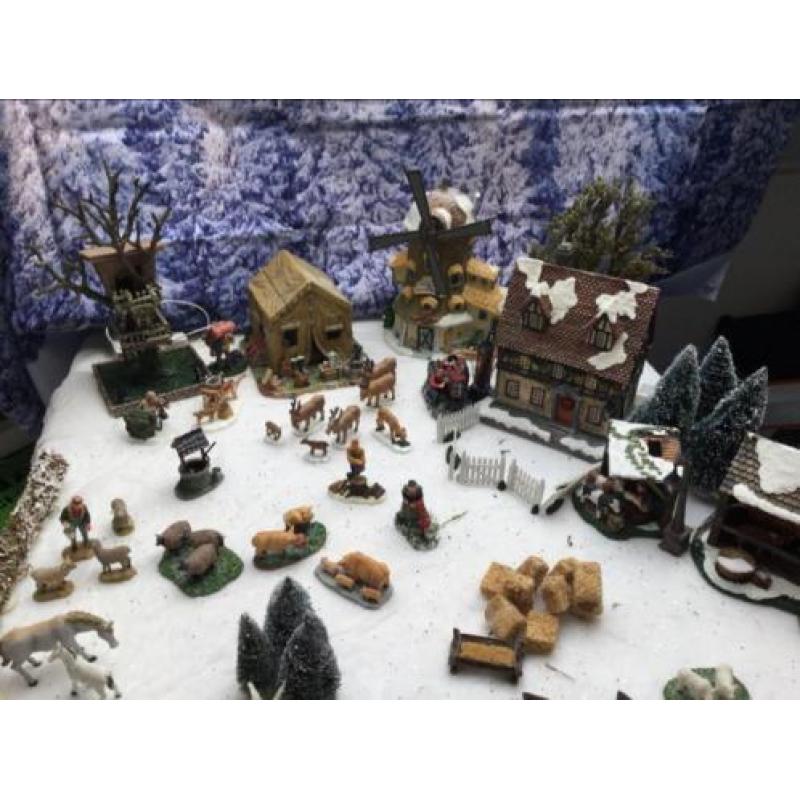 Kerst dorp boerderij