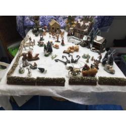 Kerst dorp boerderij